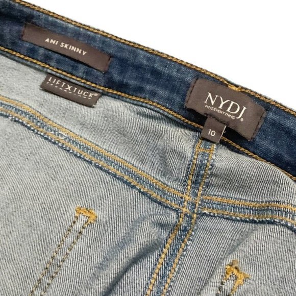 NYDJ Ami Skinny Jeans Blue Size 10 - Picture 6 of 10